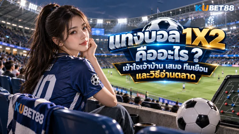 แทงบอล 1X2 คืออะไร เข้าใจเจ้าบ้าน เสมอ ทีมเยือน และวิธีอ่านตลาด